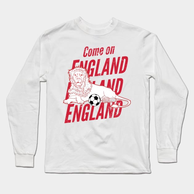 England Soccer Football Fan Long Sleeve T-Shirt by atomguy